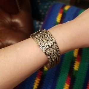 Lucky Brand Silver Feather Bracelet